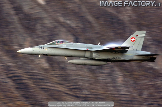 2007-10-10 Axalp Shooting Range 0244 FA-18C Hornet